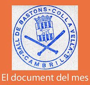 L'Arxiu dedica el Document del Mes a la Colla Vella del Ball de Bastons de l'any 1981