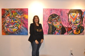 La cambrilenca Marta Nolla presenta "Happy colors", una mostra pictòrica on la força del traç i del color són protagonistes