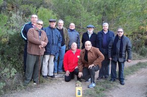 La Congregació de la Puríssima Sang planta el pessebre a Santa Marina de Pratdip