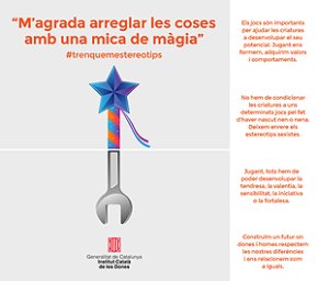 L'àrea de Polítiques d'Igualtat difon la campanya #trenquemestereotips promoguda per l'Institut Català de les Dones