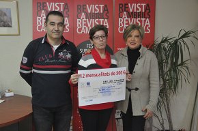 Alicia Arenas Herrero, guanyadora del Sorteig de Nadal de la Unió de Botiguers