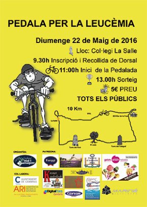 Alumnes del col·legi Cardenal Vidal i Barraquer organitzen, diumenge, una pedalada solidària contra la leucèmia 