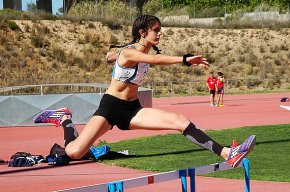Nuria Caballero queda cinquena al campionat de Catalunya de proves combinades en la categoria cadet