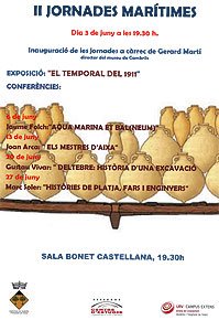 Les II Jornades Marítimes de l'Hospitalet de l'Infant s'enceten, demà, amb la inauguració de l'exposició "1911. Sobreviure a la tempesta"
