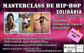 L'Estudi Giselle acollirà, dissabte, una masterclass de hip hop solidària per recaptar fons contra la leucèmia