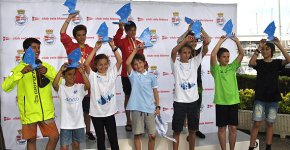 Joan Fargas, Natalia Garcia i Sergi Prats del CN Cambrils, entre els deu primers del campionat de Catalunya Optimist G3