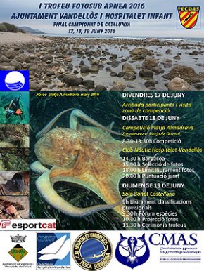 La platja de l'Almadrava de l'Hospitalet acollirà la final del campionat de Catalunya de fotografia submarina