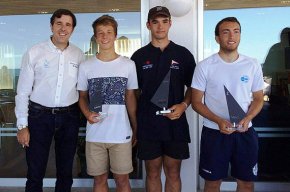 Albert Carcellé del CN Cambrils, subcampió de Catalunya de Làser Radial i Leandre Garcia tercer