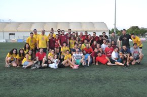 Les entitats festives disputen un torneig quadrangular de futbol 7 en el marc de la Festa Major de Sant Pere