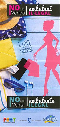 Es posa en marxa la campanya informativa "No a la venda ambulant il·legal. I love shopping"