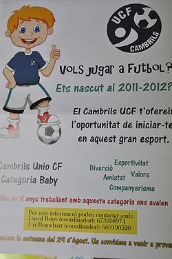 El Cambrils Unió continua amb la promoció del futbol entre els més petits