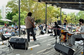 El parc del Pescador, escenari de la segona edició de Jazz al Parc&Fideujazz popular