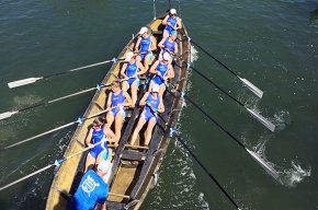 Quatre tripulacions dels Vent d'Estrop disputen la tercera regata de la Lliga Catalana de Llaüt Mediterrani