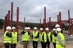 Visita a les obres de la futura estació de trens de lHospitalet de lInfant