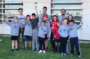 Miguel Cairo i Natalia Garcia, primer i segona al Trofeu Reial Club Nàutic de Tarragona d'Optimist