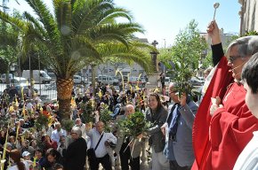 La benedicció de palmes de Diumenge de Rams inicia la Setmana Santa