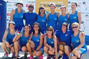 Medalla de bronze de lequip veterà femení de Vent dEstrop al campionat dEspanya de Llaüt Mediterrani