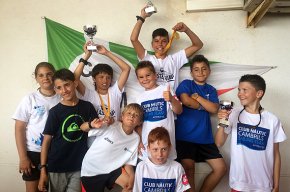 Zsombor Denes i Koldo Urrutia del CN Cambrils, campió i subcampió de Catalunya d'Optimist