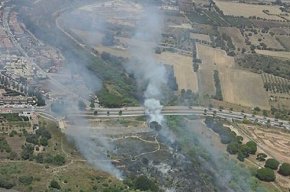 Un incendi crema 2,7 hectàrees de vegetació a la zona del Cavet