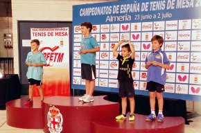 Claudi López del CTT Cambrils queda tercer al campionat d'Espanya de tennis taula prebenjamí 