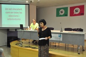 Montserrat Palau: "Tenim al davant un estat que té por de la democràcia i que vol impedir el referèndum"