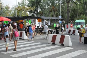 Mesures excepcionals de seguretat al mercat ambulant dels dimecres