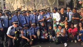 Representació cambrilenca a la manifestació de Barcelona contra el terrorisme 