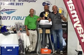 Lembarcació Eldana22, guanyadora del 7è Trofeu Portman Nàutic de Pesca del Bonítol a la Brumejada 