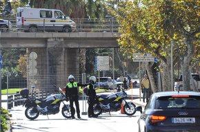 Es talla la circulació tant de vehicles com de vianants al passeig la Salle per les obres del pont