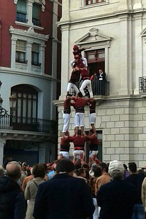 Els Xiquets de Cambrils actuen a la Diada dels Xiquets de Reus a la plaça del Mercadal