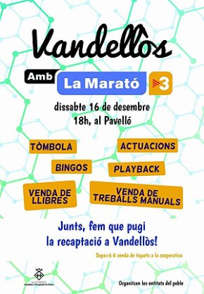 Vandellòs i lHospitalet de lInfant se suma a La Marató de TV3 amb diverses activitats benèfiques