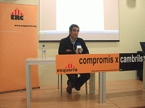 El candidat d'ERC a les properes eleccions municipals, Joan Recasens, posa en marxa un bloc