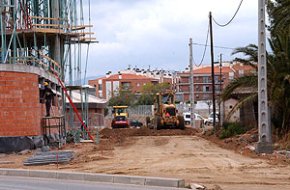 Es construeix el carril que unirà el vial del Cavet amb la rotonda del Molí de les Tres Eres