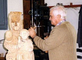 Mor Salvador Porqueras, autor de la còpia de la imatge de la Mare de Déu de l'església de Mas d'en Bosch
