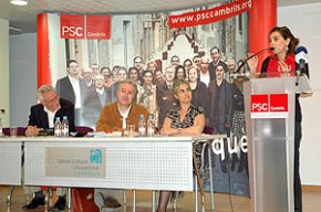 El PSC fa el seu segon acte de campanya amb la presència del senador socialista Isidre Molas