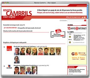 Revista Cambrils torna a ser el primer mitjà a donar l'escrutini definitiu de les eleccions municipals