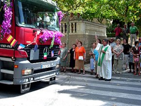 Més participació que mai a la benedicció de vehicles de Sant Cristòfol