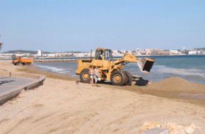 Sorra de Vilafortuny, a la platja del Cap de Sant Pere