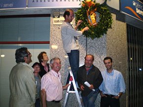La secció local d'ERC commemora el 67è aniversari de l'afusellament del president Companys