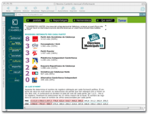 Un informe del Consell de lAudiovisual es fa ressò de la web Eleccions Municipals de Revista Cambrils