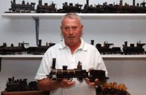 Emilio Sanchis, entusiasta del món del ferrocarril