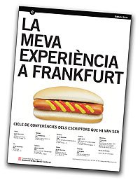 Cambrils acollirà una conferència del cicle "La meva experiència a Frankfurt" amb escriptors que van participar en la Fira del Llibre