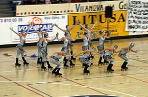 El Club Patí Cambrils queda sisè al campionat de Catalunya de xous amb la coreografia "Cors de metall"