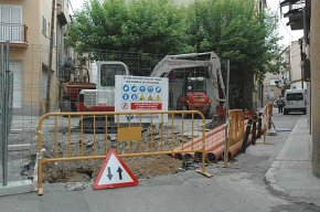 Les obres de remodelació del Barri Antic ja estan en marxa als tres grups de carrers