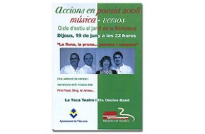 "La lluna, la pruna...poemes i cançons" de la Teca Teatre i els Oncles Band es representarà avui a Vila-seca