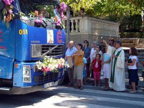 Els conductors celebren la festivitat del seu patró amb la tradicional benedicció de vehicles de Sant Cristòfol 