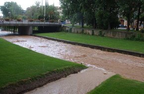 La pluja de dissabte provoca inundacions en el litoral cambrilenc