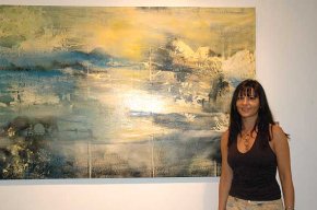 L'artista CS Viñuales porta la seva obra pictòrica d'oli sobre fusta fins a la sala Àmbits
