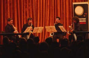 El quartet de saxos Vortex Temporum ofereix un variat repertori al Castell de Vilafortuny