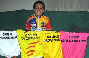 Alejandro Sánchez queda subcampió de la Copa Catalana de ciclisme infantil i Edgar Curto acaba sisè
